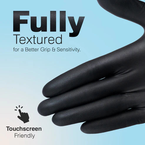Black Nitrile Gloves 4.5 mil Thickness