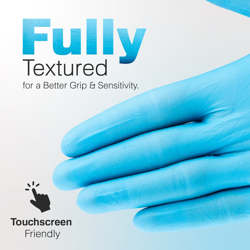 Blue Nitrile Gloves 4 mil Thickness