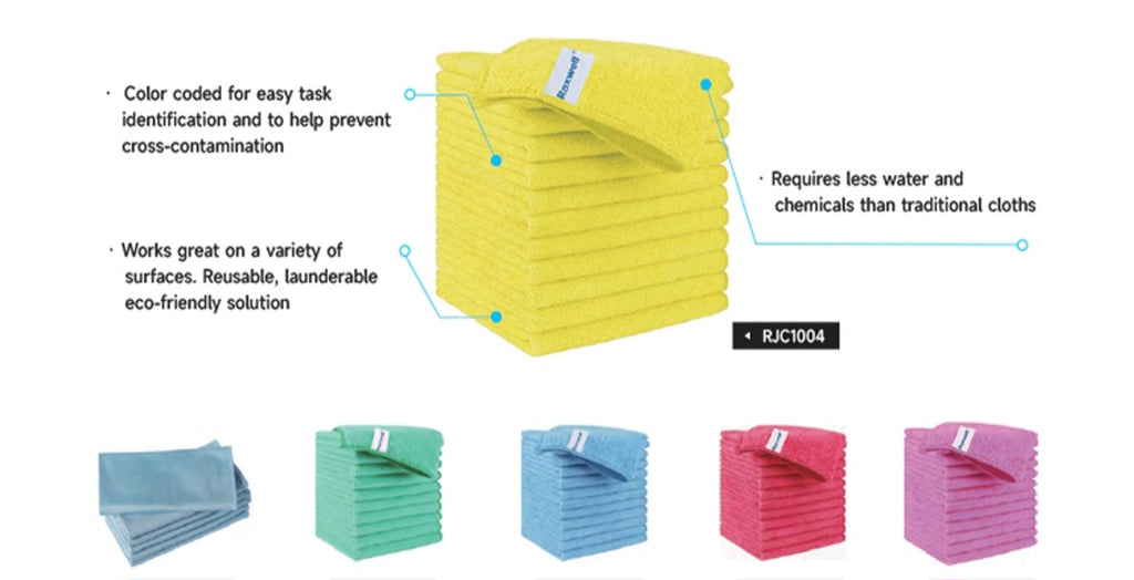 Microfiber Cleaning Towels 16"x16"- 12 pack