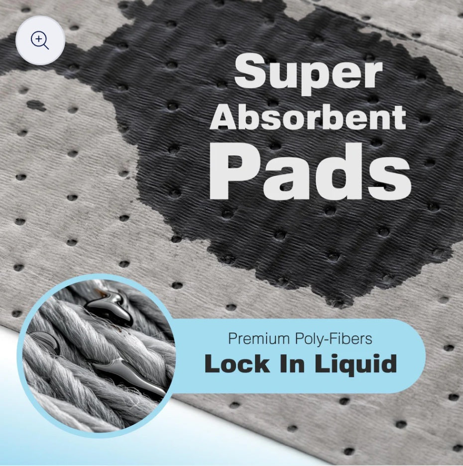 Spill / Oil Absorbent Pads (Case of 200)