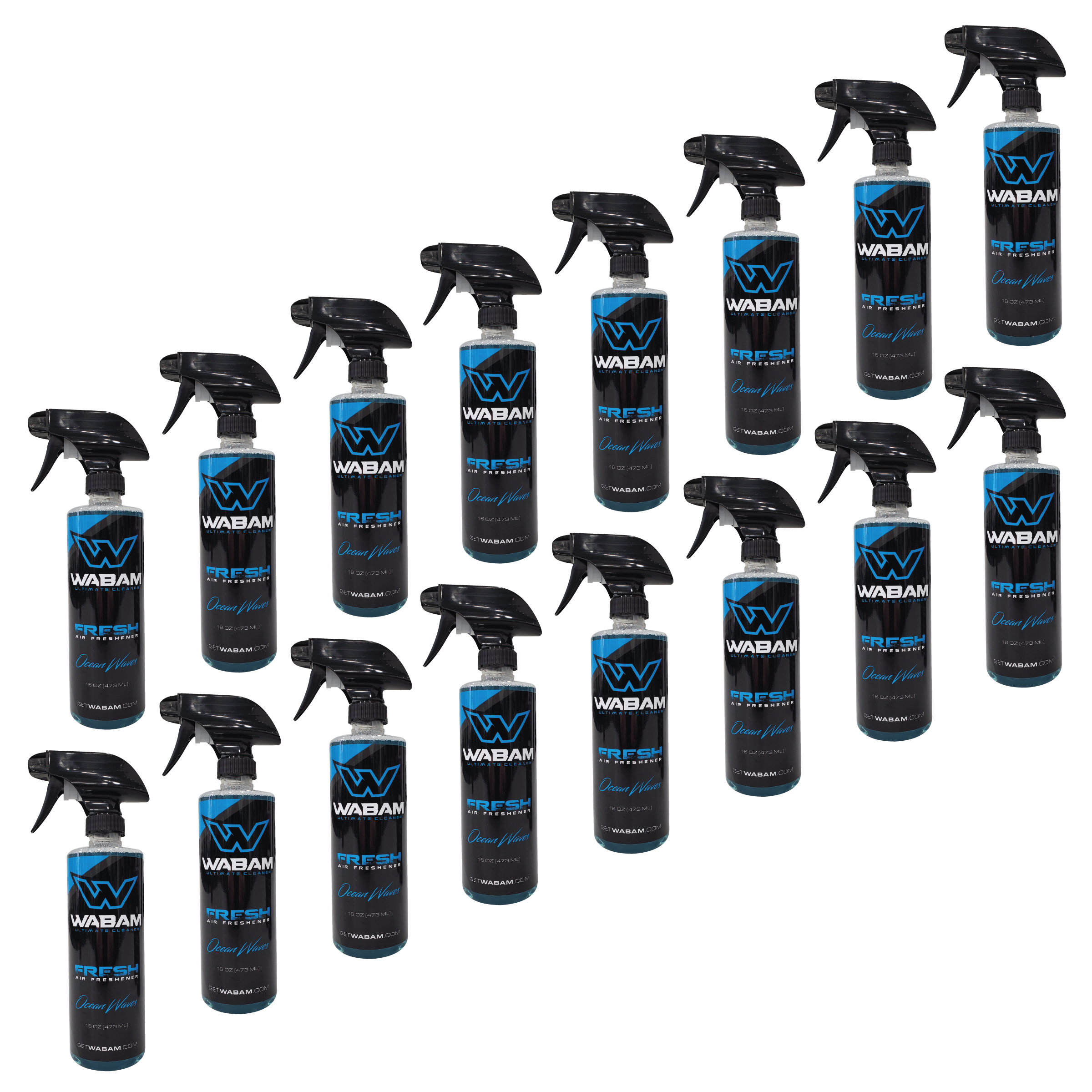 WABAM FRESH - OCEAN WAVES - 16oz (16 bottles)