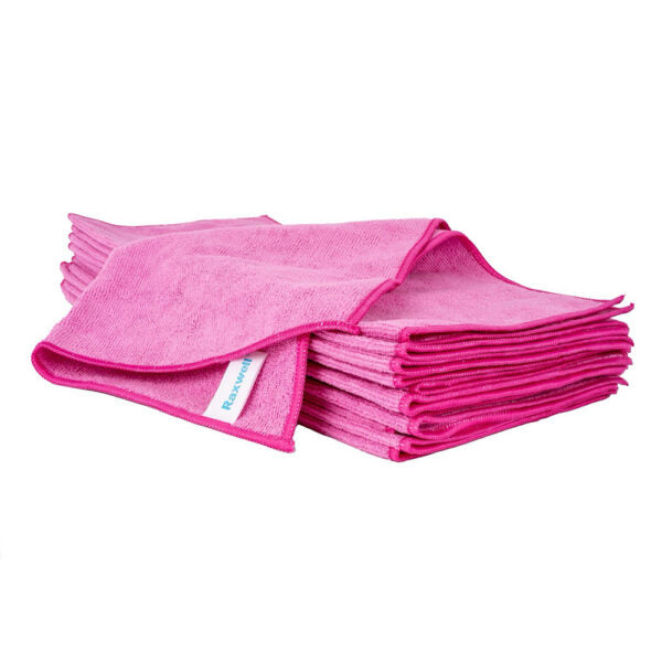 Microfiber Cleaning Towels 16"x16"- 12 pack